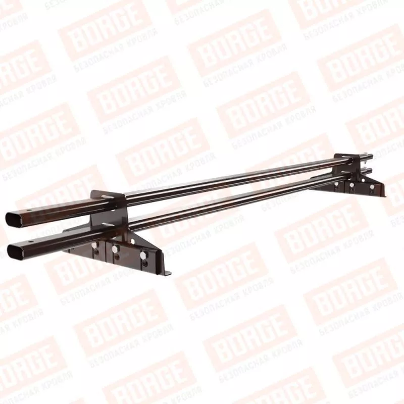 Снегозадержатель трубчатый BORGE 1,5м, для фальцевой кровли, коричневый шоколад (RAL 8017) купить в краснодаре