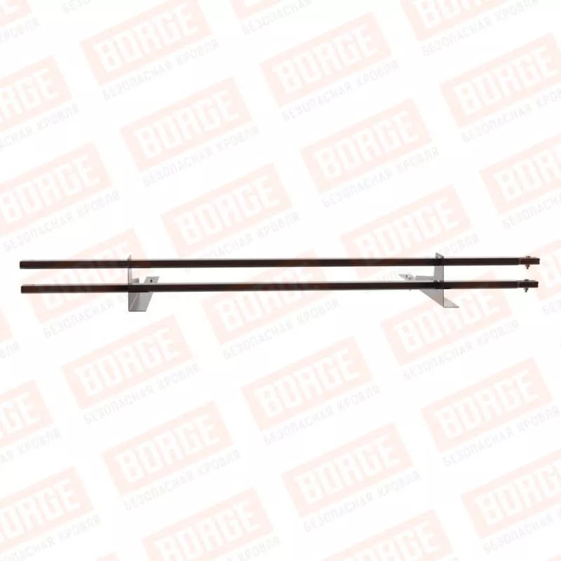 Снегозадержатель трубчатый BORGE 1,5м, для гибкой черепицы, коричневый шоколад (RAL 8017) купить в краснодаре