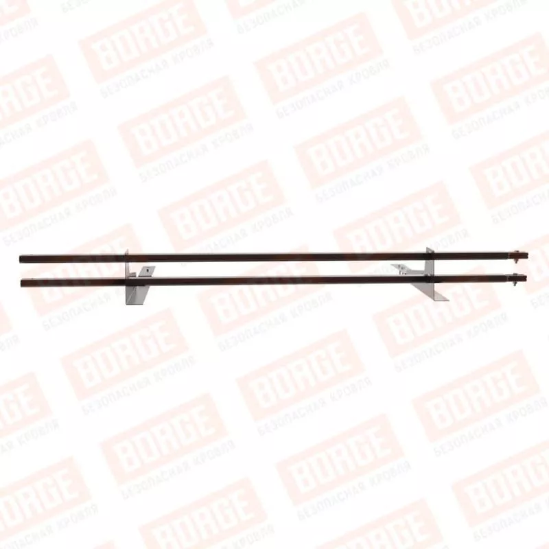 Снегозадержатель трубчатый BORGE 1,5м, для композитной черепицы, коричневый шоколад (RAL 8017) купить в краснодаре