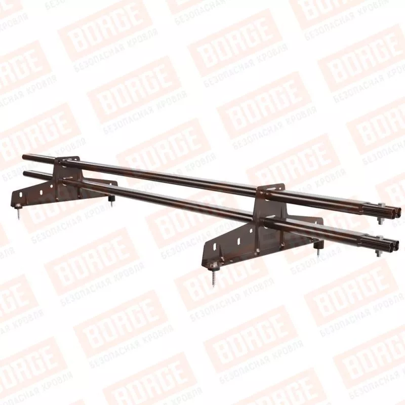 Снегозадержатель трубчатый BORGE 1,5м, коричневый шоколад (RAL 8017) купить в краснодаре