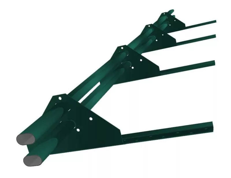 Снегозадержатель трубчатый на сендвич-панель/профнастил Стандарт RAL 6005 3м купить в краснодаре