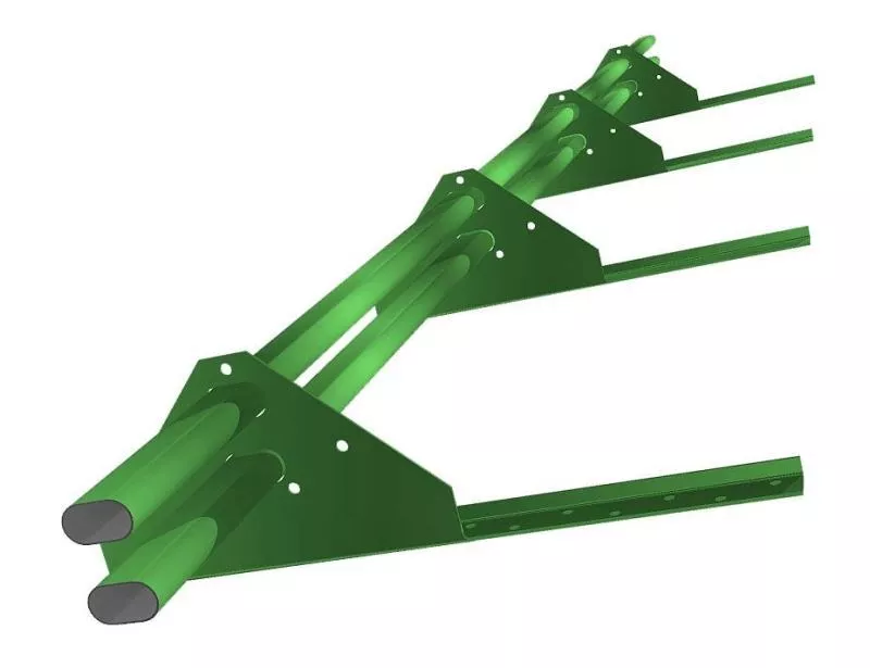 Снегозадержатель трубчатый на сендвич-панель/профнастил Стандарт RAL 6018 3м купить в краснодаре