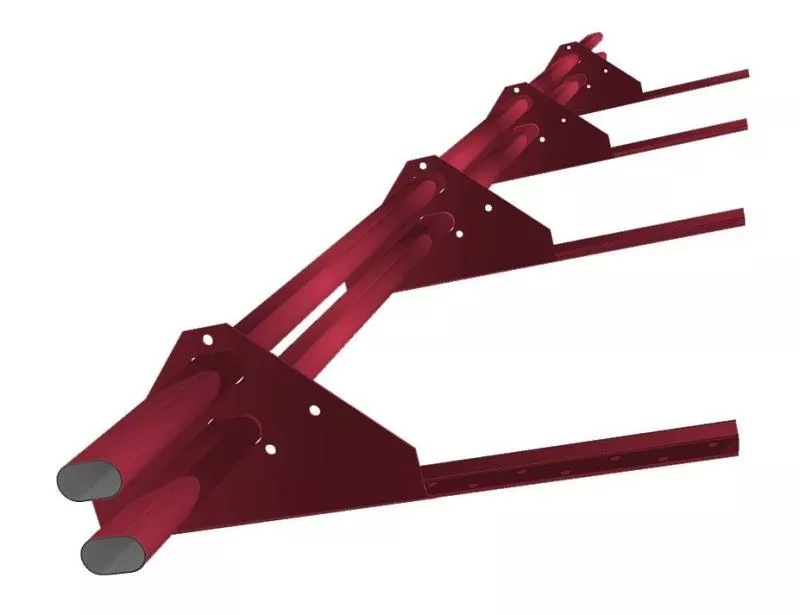 Снегозадержатель трубчатый на сендвич-панель/профнастил Стандарт RAL3003 3м (х/к) купить в краснодаре
