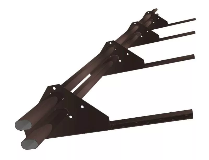 Снегозадержатель трубчатый на сендвич-панель/профнастил Стандарт RAL8017 3м купить в краснодаре