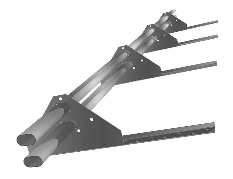 Снегозадержатель трубчатый на сендвич-панель/профнастил Стандарт RAL9006 3м купить в краснодаре