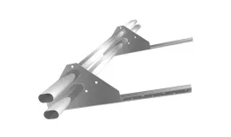 Снегозадержатель трубчатый на сендвич-панель/профнастил Стандарт RAL 9016 1м. Артикул: 43778