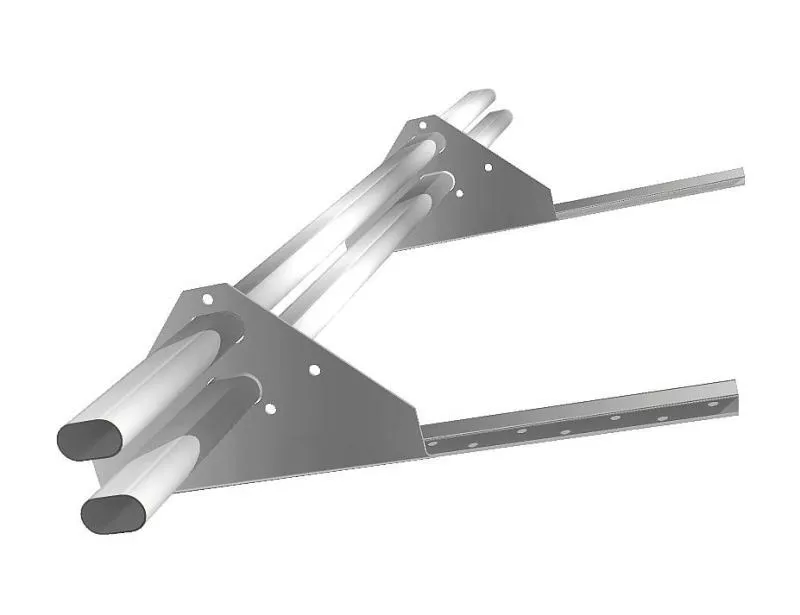 Снегозадержатель трубчатый на сендвич-панель/профнастил Стандарт RAL 9016 1м купить в краснодаре