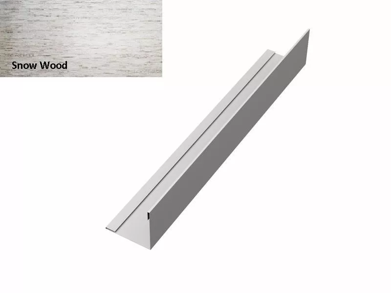 Планка завершающая 50х50 жалюзи Milan 0,45 Print Elite Snow Wood GL купить в краснодаре