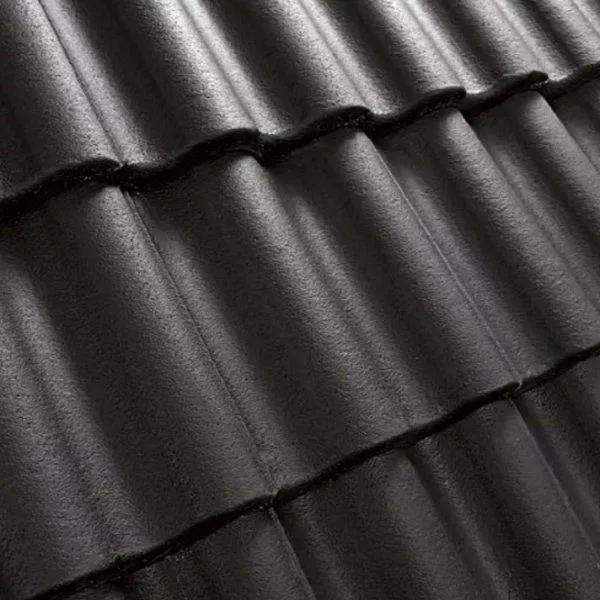 Рядовая черепица Kriastak. Цементно-песчаная Classic Черный купить в краснодаре