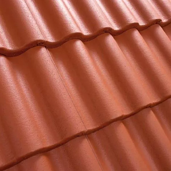 Рядовая черепица Kriastak. Цементно-песчаная Classic Кирпично-красный купить в краснодаре