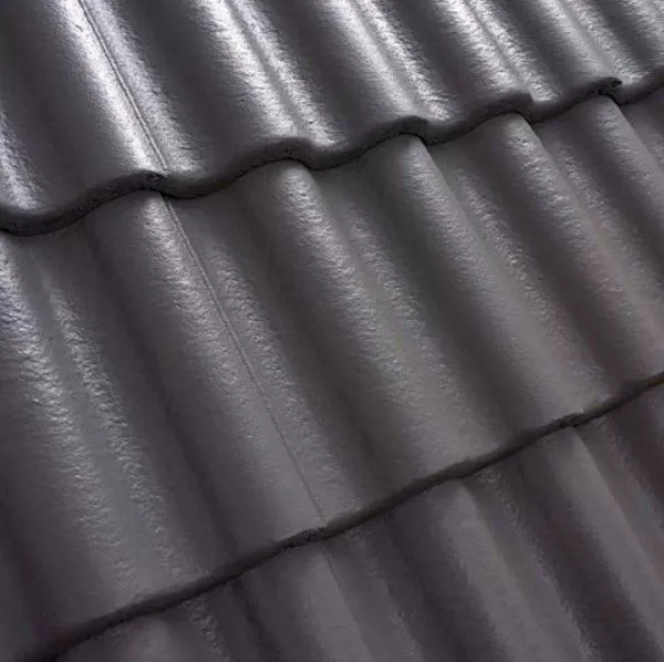 Рядовая черепица Kriastak. Цементно-песчаная Classic Графит купить в краснодаре