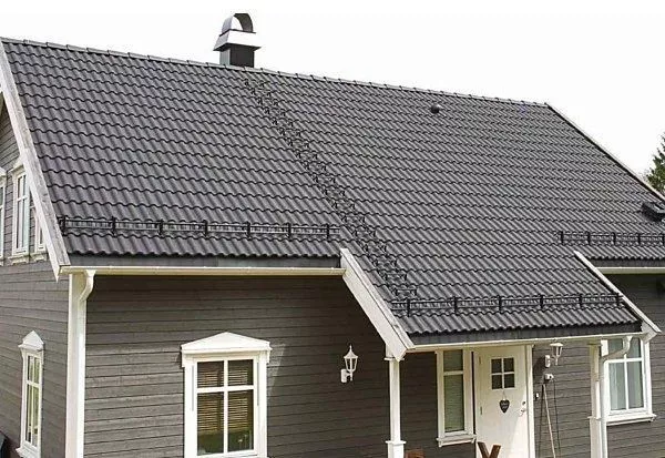 Рядовая черепица Kriastak. Цементно-песчаная Classic Графит купить в краснодаре