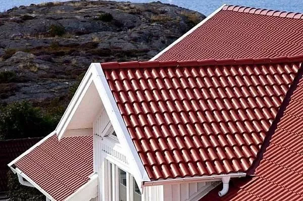 Рядовая черепица Kriastak. Цементно-песчаная Classic Красный купить в краснодаре