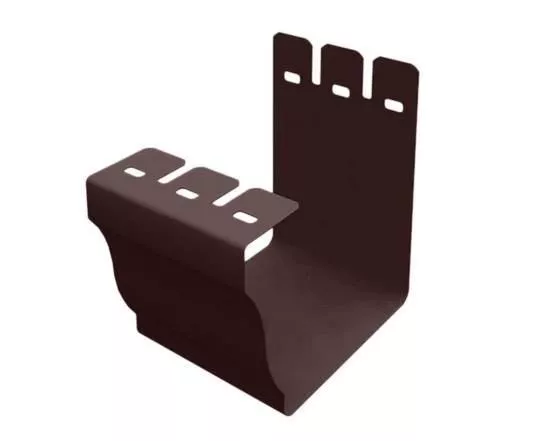 Соединитель желоба Grand Line Vortex Matt 127мм RAL 8017 Коричневый купить в краснодаре