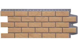 Фасадные панели GRAND LINE Коллекция Состаренный Кирпич Design Plus солома с темно-бежевым швом. Цена: 833 руб. Артикул: FP_GLN012_3