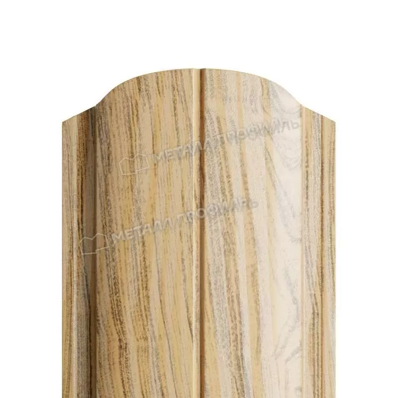 Штакетник Металл Профиль ELLIPSE-O (Закругленный) ECOSTEEL Matt 0,5 мм Сосна купить в краснодаре