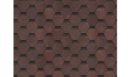 Гибкая черепица Docke STANDARD Сота коричневый. Цена: 531 руб. Артикул: Docke7-br