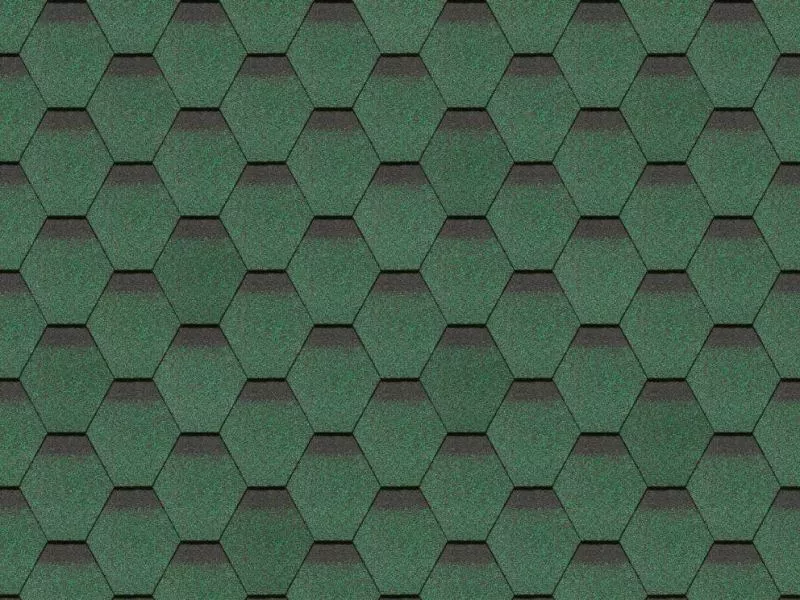 Гибкая черепица Docke STANDARD Сота зеленый купить в краснодаре