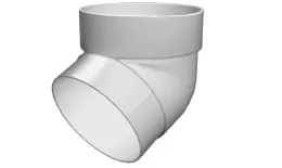 Колено трубы 67° ПВХ Grand Line Стандарт Белый. Цена: 149 руб. Артикул: GL_vod_79