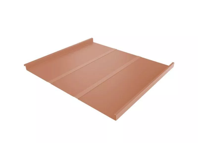 Двойной стоячий фальц Line Grand Line Quarzit 0.5 мм Cuprum Steel Медь купить в краснодаре