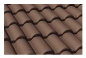 Цементно-песчаная минеральная черепица Braas Таунус темно-коричневый – Купить оптом и в розницу