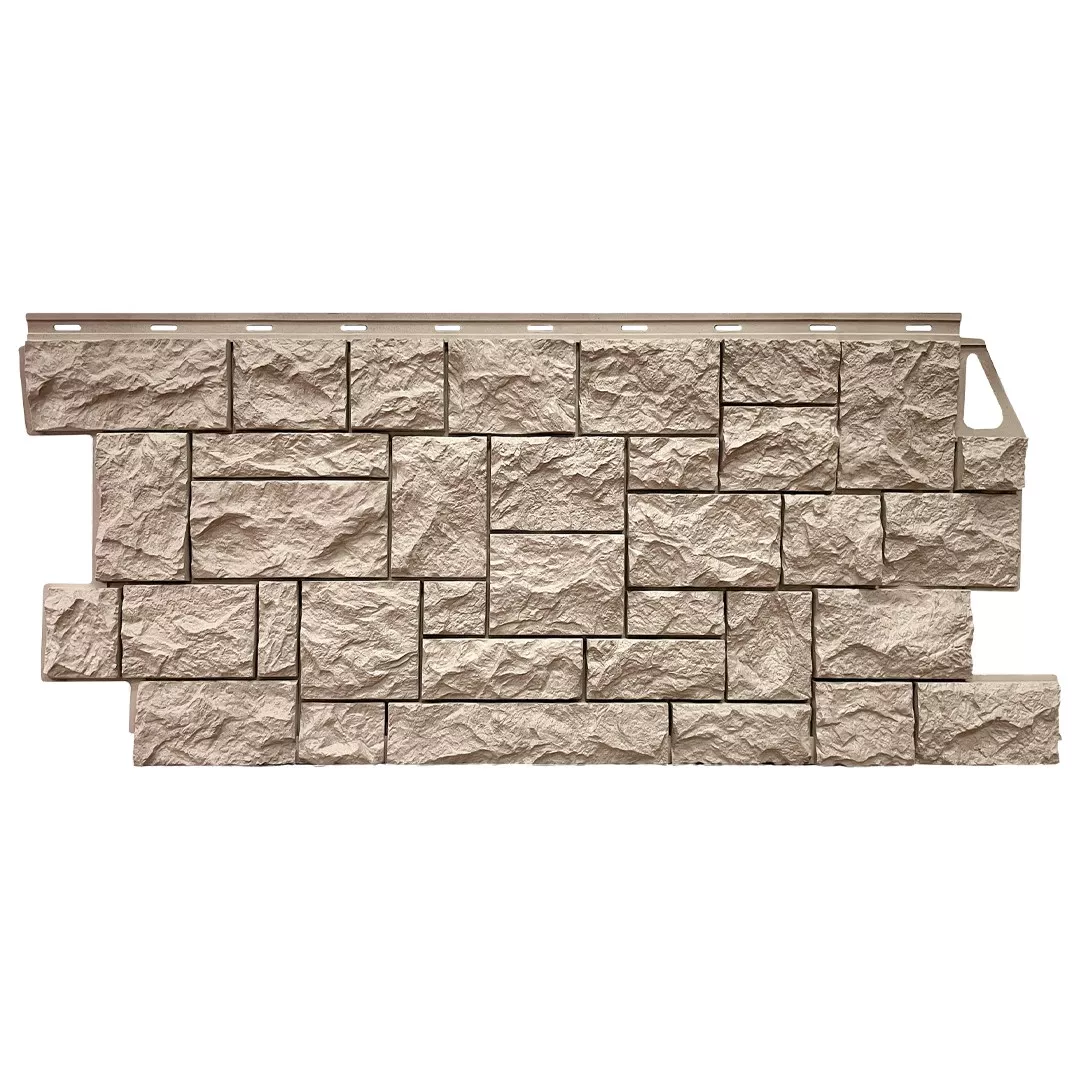 Фасадная панель Fineber КАМЕНЬ ДИКИЙ Песочный купить в краснодаре