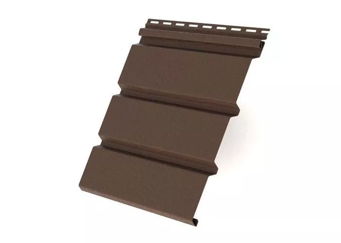 Софит виниловый Т4 со скрытой перфорацией Grand Line Классика 3,0 мм Brown коричневый купить в краснодаре