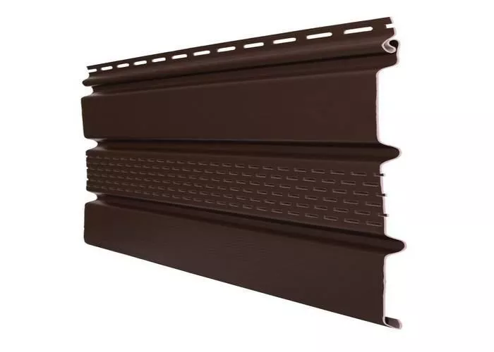 Софит акриловый Т4 частично перфорированный Grand Line Классика 3,0 мм темный дуб купить в краснодаре