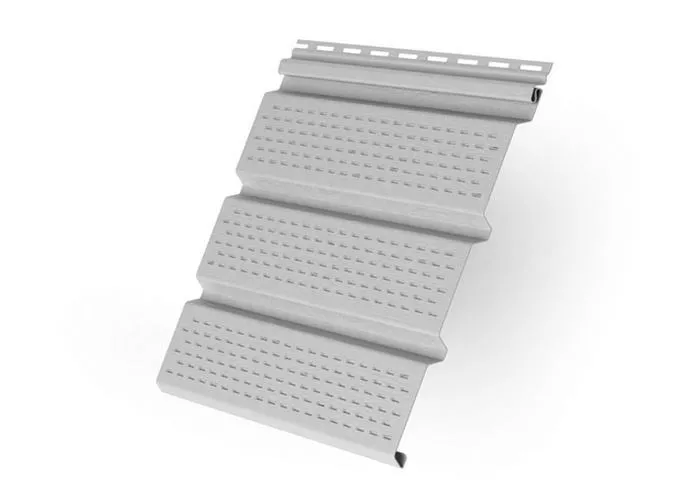 Софит виниловый Т4 перфорированный Grand Line Классика 3,0 мм сигнальный белый купить в краснодаре