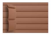 Виниловый сайдинг Grand Line Блок-хаус D4.8 Классика Темно-бежевый – Купить оптом и в розницу