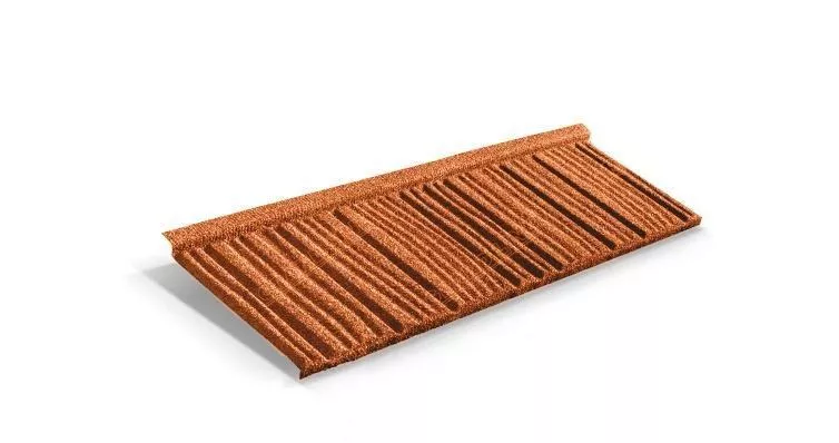 Композитная черепица Metrotile WoodShake Терракотовый купить в краснодаре