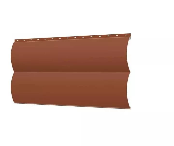 Сайдинг Блок-хаус 0,390 0,5 Satin Matt TX RAL 8004 терракота купить в краснодаре