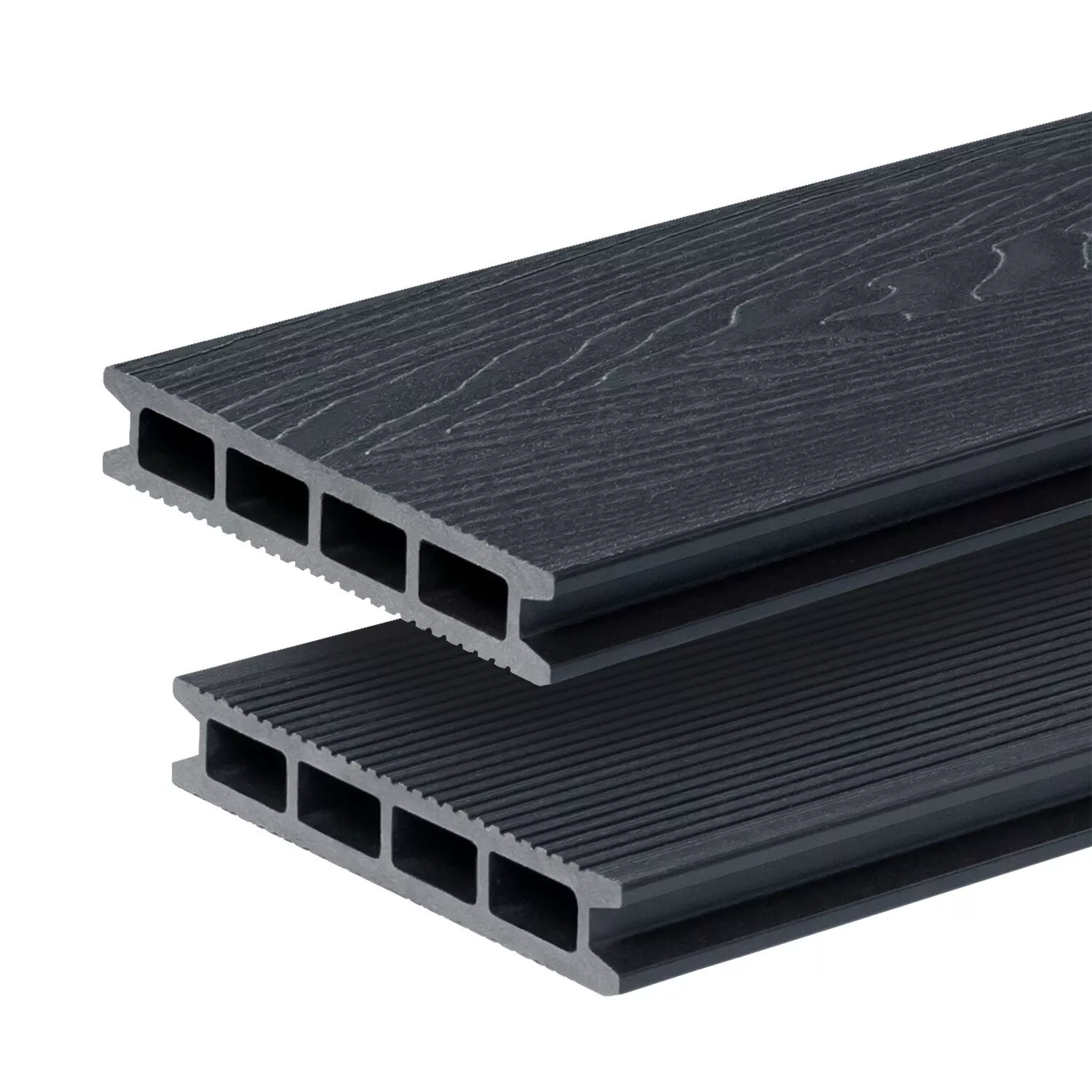 Террасная доска GRINDERDECO, ДПК, асфальт, брашированный мелкий вельвет, 150х25х3000мм купить в краснодаре