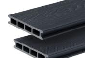 Террасная доска GRINDERDECO, ДПК, асфальт, брашированный мелкий вельвет, 150х25х3000мм – Купить оптом и в розницу