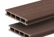 Террасная доска GRINDERDECO, ДПК, орех, 3D тиснение  дуб , 150х25х3000мм – Купить оптом и в розницу