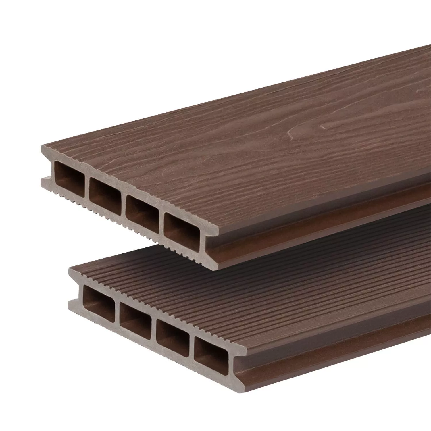 Террасная доска GRINDERDECO, ДПК, орех, брашированный мелкий вельвет, 150х25х3000мм купить в краснодаре