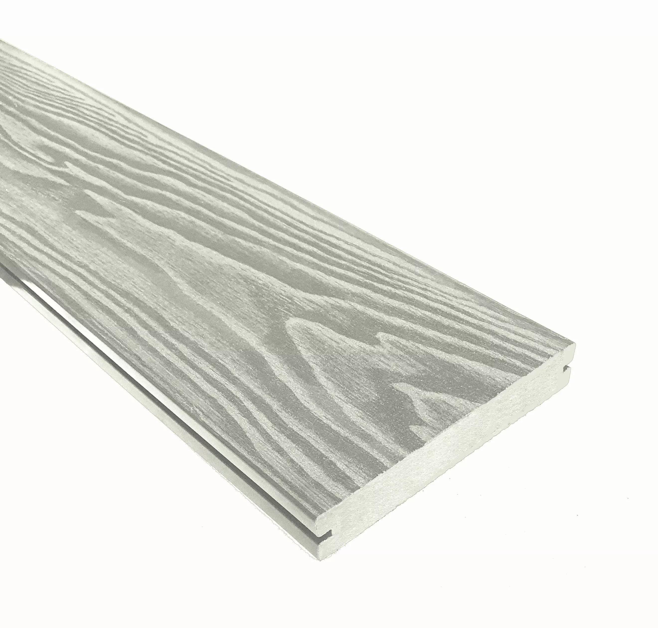 Террасная доска ТЕРРАпол полнотелая с пазом СМАРТ 3D Дуб беленый 130х24х3000мм купить в краснодаре