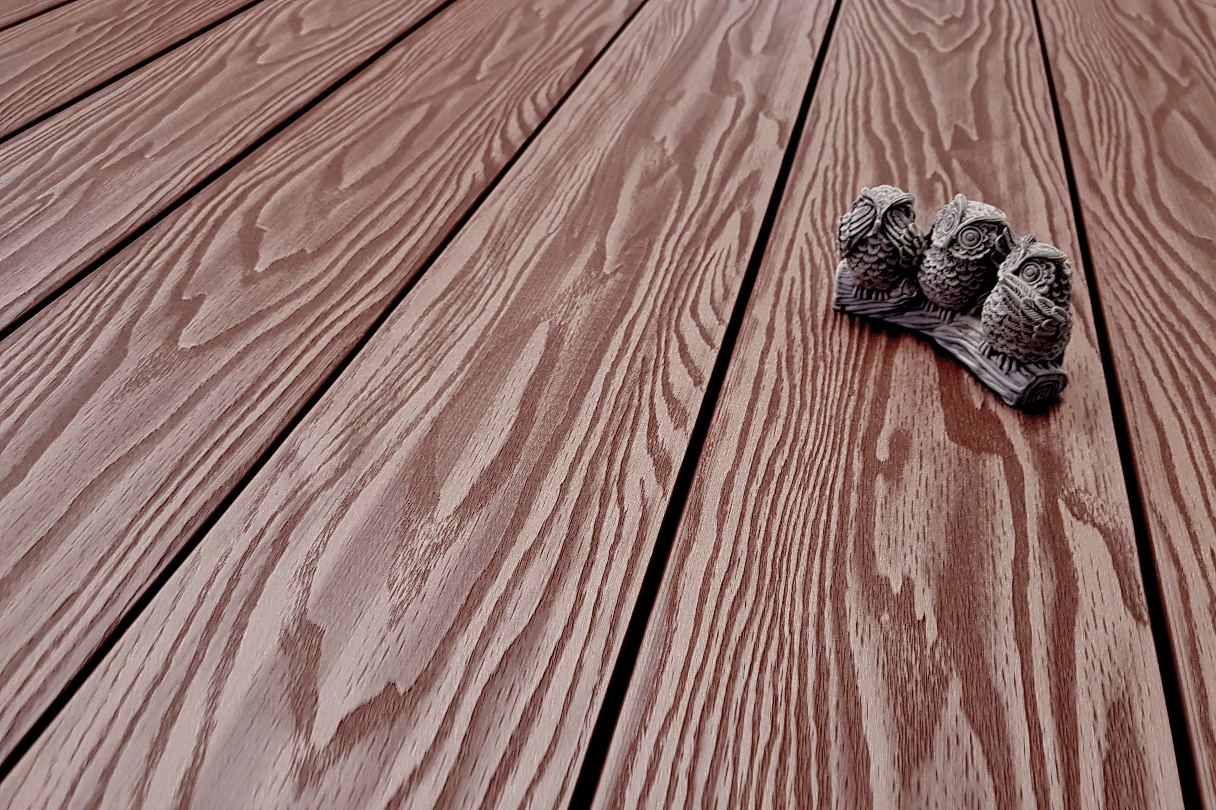 Террасная доска ТЕРРАпол полнотелая с пазом СМАРТ 3D Орех Милано 130х24х4000мм купить в краснодаре