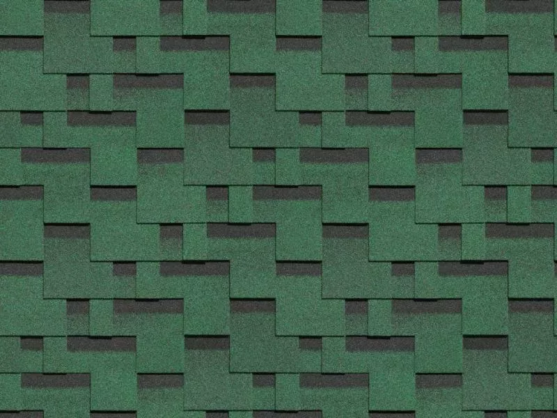 Гибкая черепица Docke STANDARD Тетрис зеленый купить в краснодаре