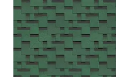 Гибкая черепица Docke STANDARD Тетрис зеленый. Артикул: Docke8