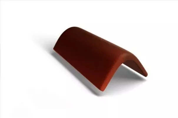 Торцевая черепица Kriastak. Цементно-песчаная. Antik. Кирпично-красный купить в краснодаре