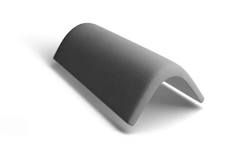 Торцевая черепица Kriastak. Цементно-песчаная. Lite Серый неокрашенный купить в краснодаре