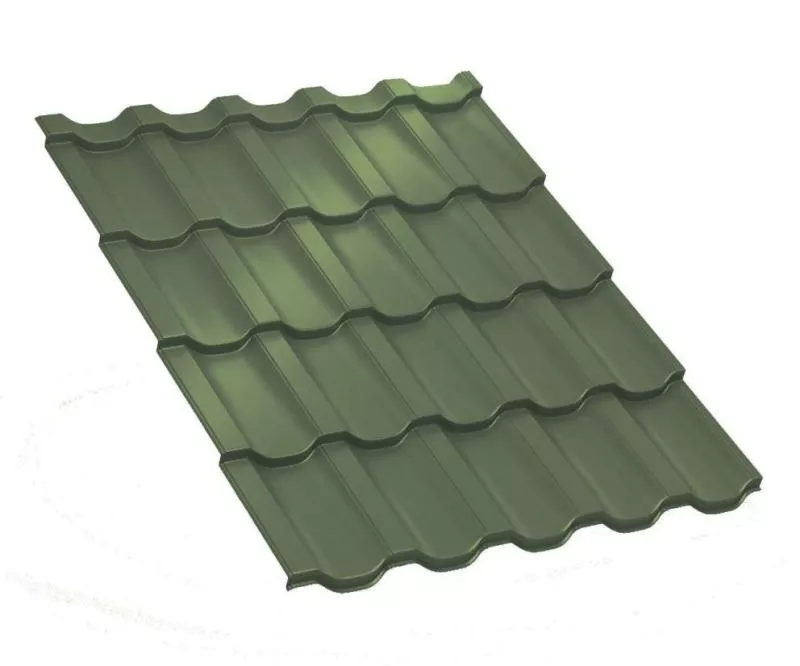 Металлочерепица Трамонтана-ML PURMAN 0.5 мм Tourmalin Светло-зеленый металлик купить в краснодаре