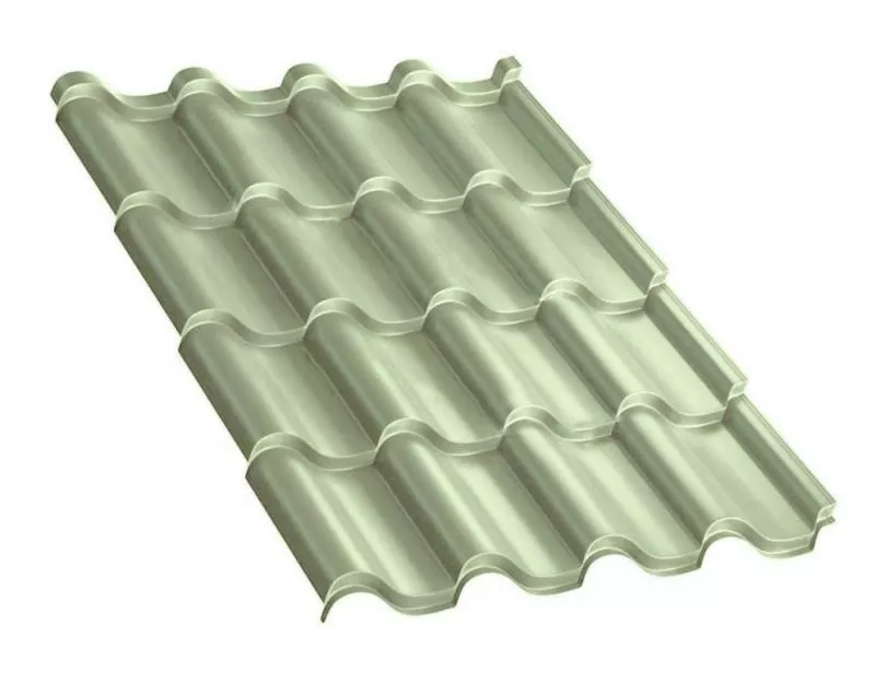 Металлочерепица Монтерроса-SL PURMAN 0.5 мм Tourmalin Светло-зеленый металлик купить в краснодаре