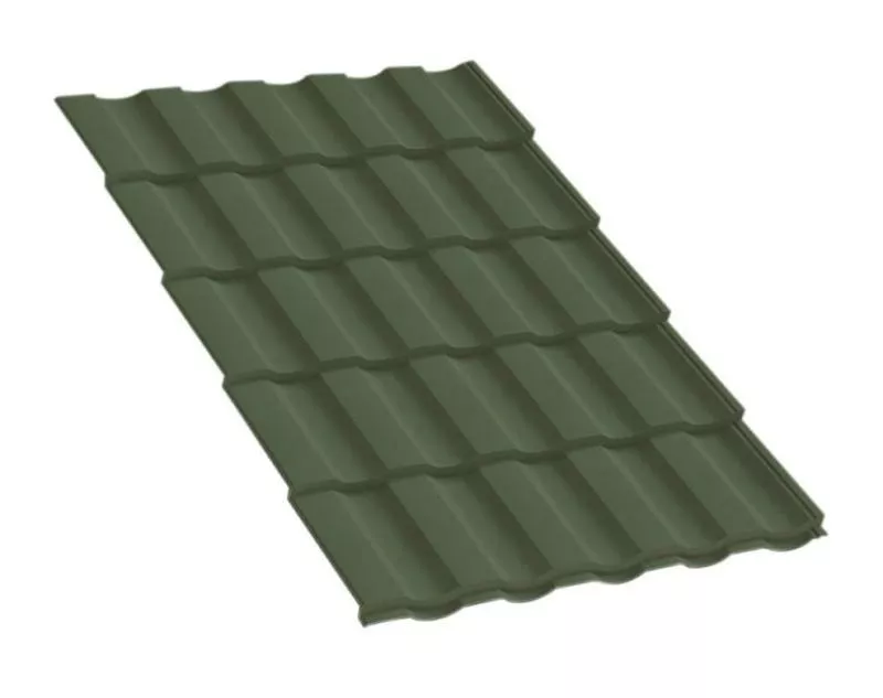 Металлочерепица Монтекристо-S PURMAN 0.5 мм Tourmalin Светло-зеленый металлик купить в краснодаре