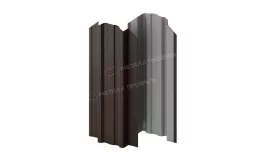 Штакетник металлический МЕТАЛЛ ПРОФИЛЬ TRAPEZE-O 16,5х118 (VALORI-20-DarkBrown-0.5). Цена: 1134 руб. Артикул: 39675
