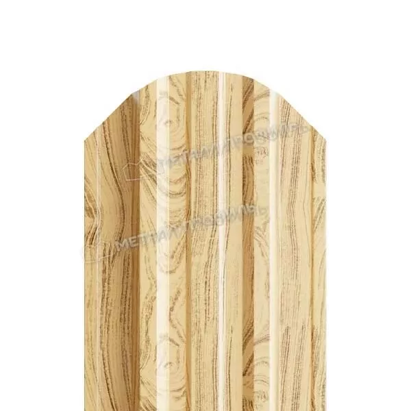 Штакетник металлический МЕТАЛЛ ПРОФИЛЬ TRAPEZE-O 16,5х118 (ECOSTEEL-01-Сосна-0.5) купить в краснодаре