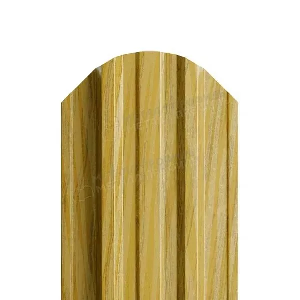 Штакетник металлический МЕТАЛЛ ПРОФИЛЬ ELLIPSE-T 19х126 (ECOSTEEL_T-12-Орех-0.45) купить в краснодаре