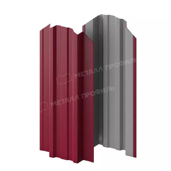 Штакетник металлический МЕТАЛЛ ПРОФИЛЬ TRAPEZE-O 16,5х118 (ПЭ-01-3005-0.45) купить в краснодаре