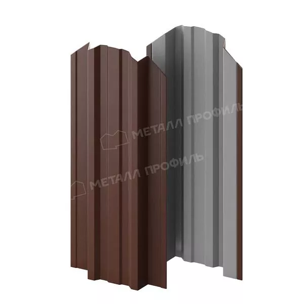 Штакетник металлический МЕТАЛЛ ПРОФИЛЬ TRAPEZE-O 16,5х118 (ПЭД-01-8017\8017-0.4) купить в краснодаре